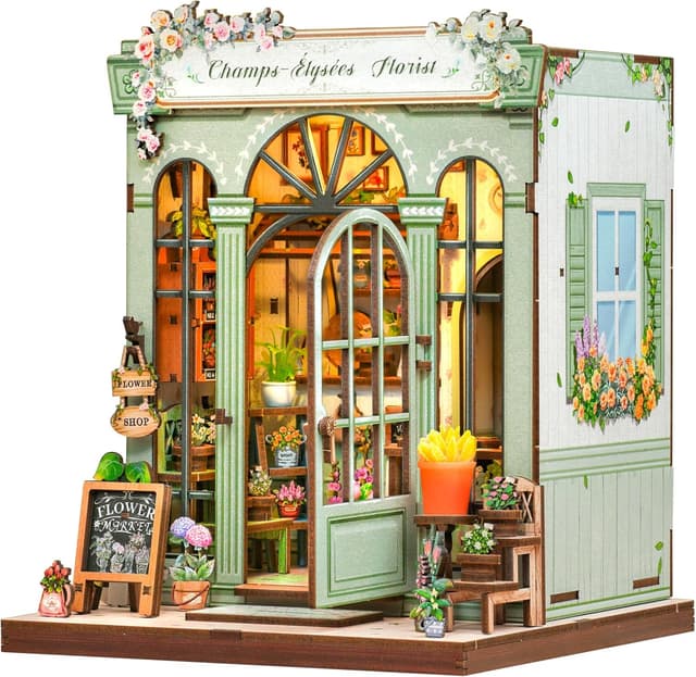 Detalle de CUTEBEE Book Nook Kit Champs-Élysées Florist
