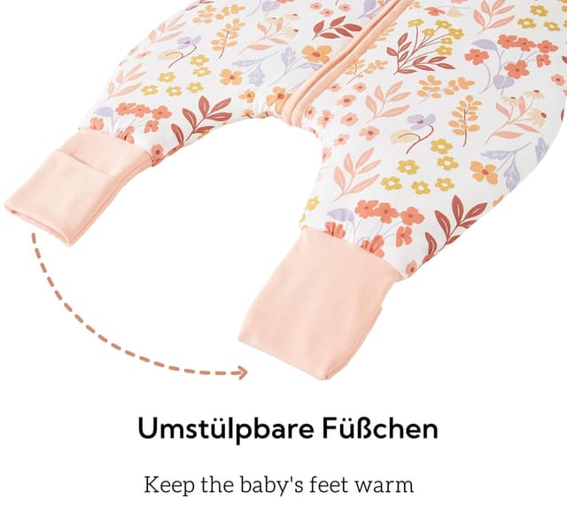 Thumbnail 2 de Chilsuessy Schlafsack mit Beinen 2.5 Tog Rosa 100 cm