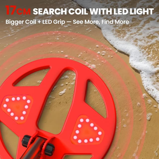 Detalle de DR.ÖTEK Kids Metal Detector 17cm LCD