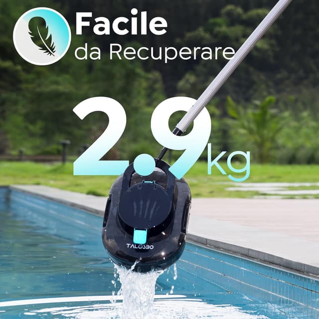 Thumbnail 4 de TALOSBO Robot Piscina Senza Fili 80 Min