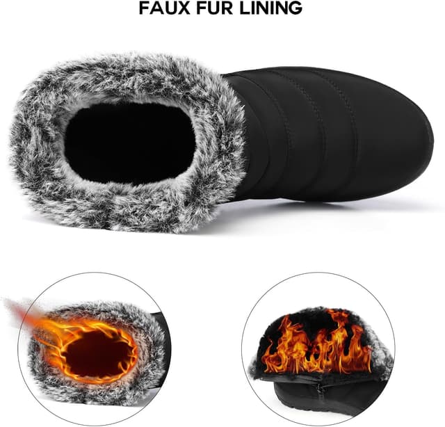 Detalle 2 de SHIBEVER Women Winter Snow Boots 5-10