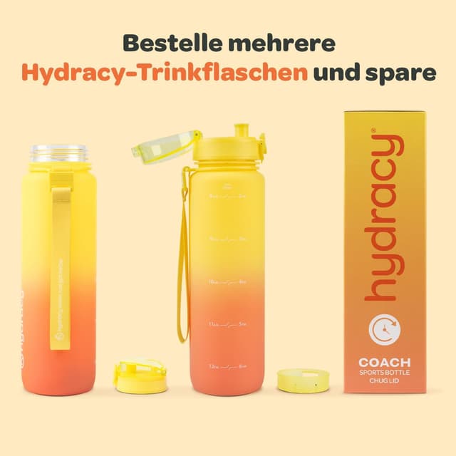 Detalle 1 de Hydracy Trinkflasche 1 l mit Fruchteinsatz
