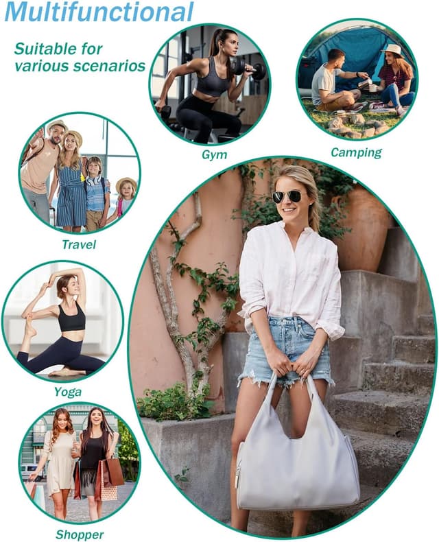 Detalle 2 de BlesMaller Sporttasche Damen 48 x 20 x 27 cm