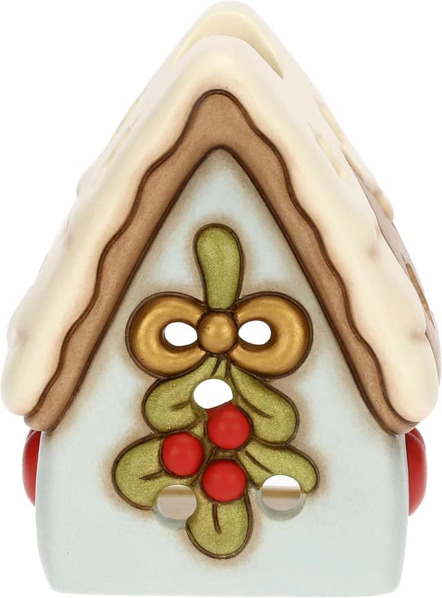 Thumbnail 2 de THUN Casetta porta tea-light con vischio 9,4×9,6×12 cm 🕯