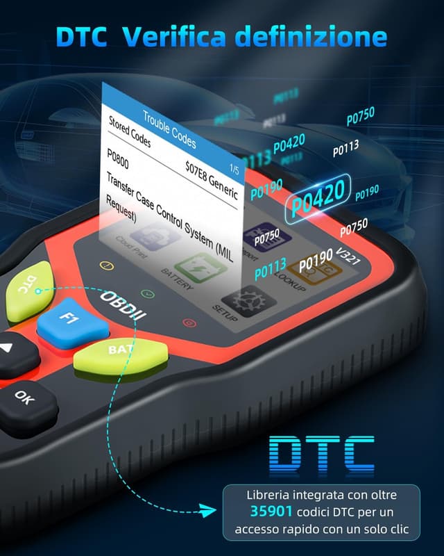Thumbnail 5 de Carehabi OBD2 Diagnostica Auto Nero