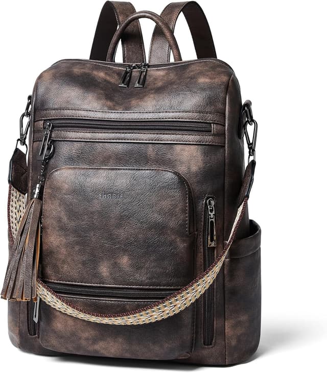 Thumbnail 6 de Shrrie Vegan Leather Laptop Backpack for Women (15.6-inch) — Waterproof Work, Travel & College Bag