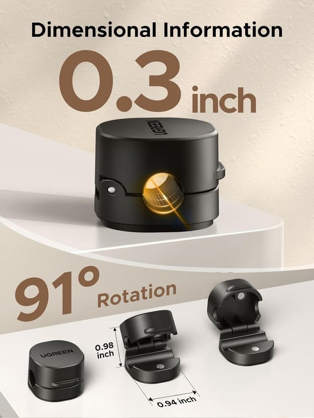 Thumbnail 5 de UGREEN Magnetic Cable Clips 6-Pack