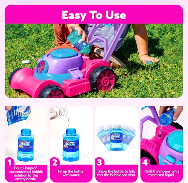 Detalle de Sloosh Bubble Lawn Mower 10" bubble toy