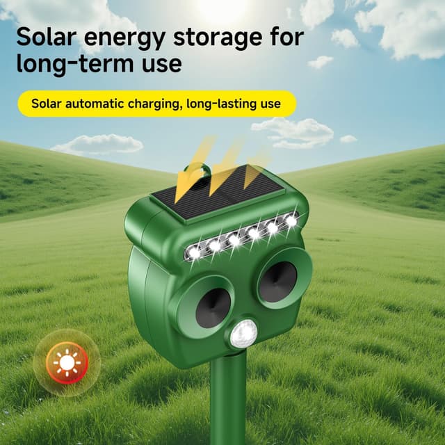 Thumbnail 4 de LOFFU Cat Repellent Garden USB Solar