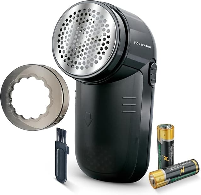Detalle de PORTENTUM Quitapelusas eléctrico con cuchillas de acero inoxidable