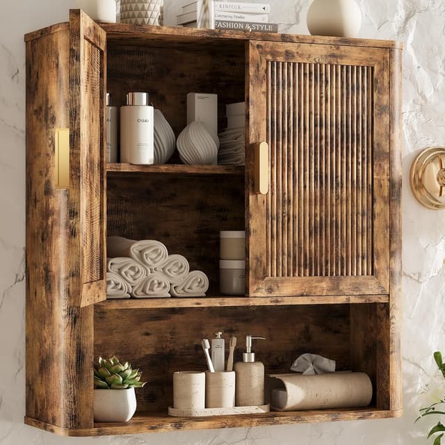 Thumbnail 6 de INNOD Bathroom Wall Storage Cabinet 1-shelf