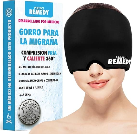 Imagen de Gorro Migraña Medico - Antifaz Gel Frío para Dolor y Ojeras 🧠 en OfertitasTOP