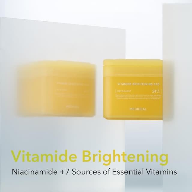 Detalle 2 de (Only Refill) Mediheal Vitamide Brightening Pad (100 Pads) toner pad refill for brighter-looking skin