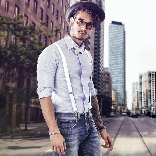 Thumbnail 5 de DonDon Set bretelle e papillon 3,5 cm