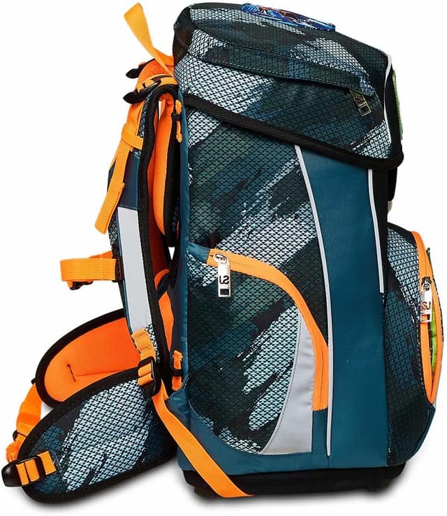 Detalle 2 de SJ Schulranzen Set 4-teilig: ergonomischer Schulrucksack 22 LT ab 1. Klasse (mit Mäppchen & Turnbeutel)