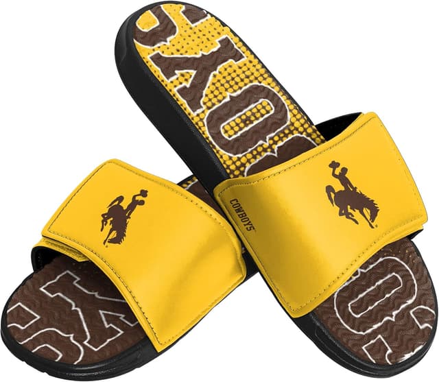 Detalle de FOCO NCAA Men’s Gradient Wordmark Gel Slide - S