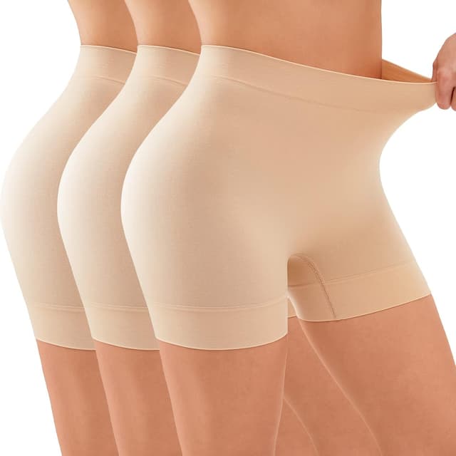 Detalle de YADIFEN Women’s Anti-Chafing Seamless Boxers Shorts – Ultra-Soft Boyshorts for Under Skirts