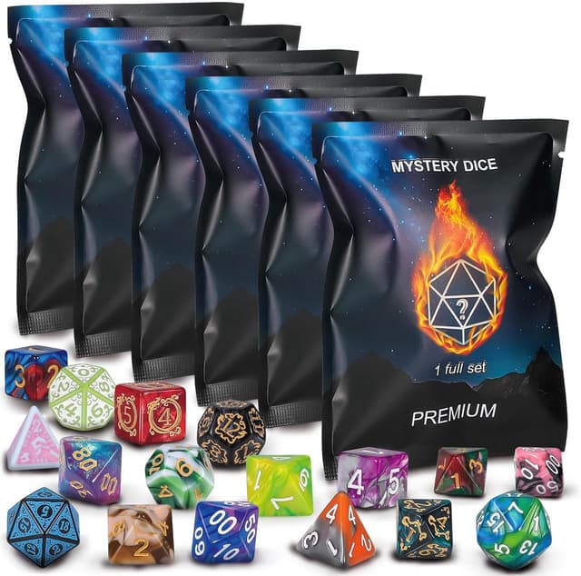 Imagen de QMAY Polyhedral Dice 48-Count Mystery Set en OfertitasTOP