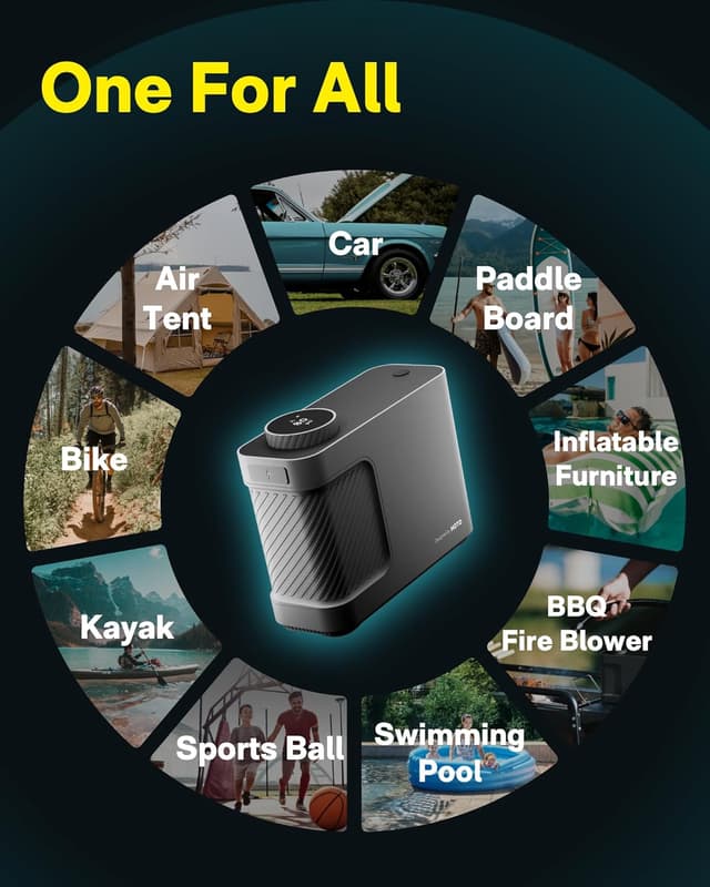 Thumbnail 1 de HOTO Air Pump Master 3x2500mAh portable inflator