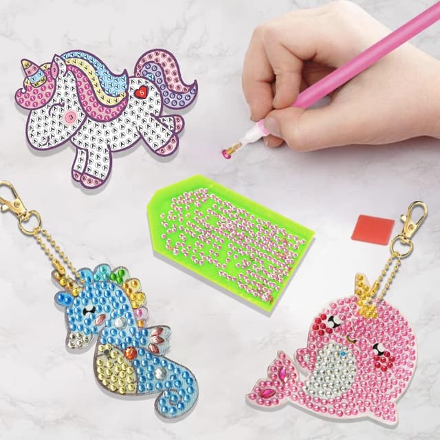 Detalle 2 de Diamond Painting Bastelset 8 Jahre