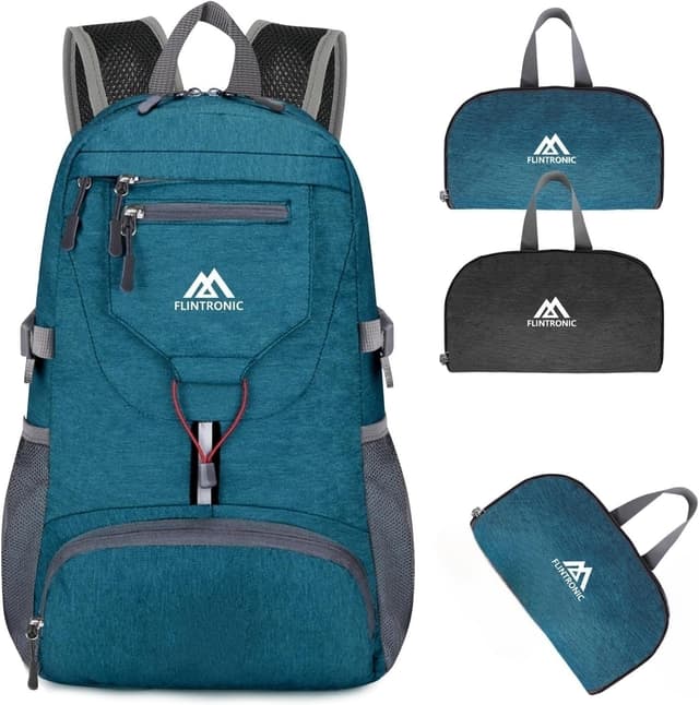 Detalle de flintronic Leicht Wanderrucksack Klein 20L – faltbarer Ultra-Leicht-Tagesrucksack für Outdoor, Camping & Radfahren