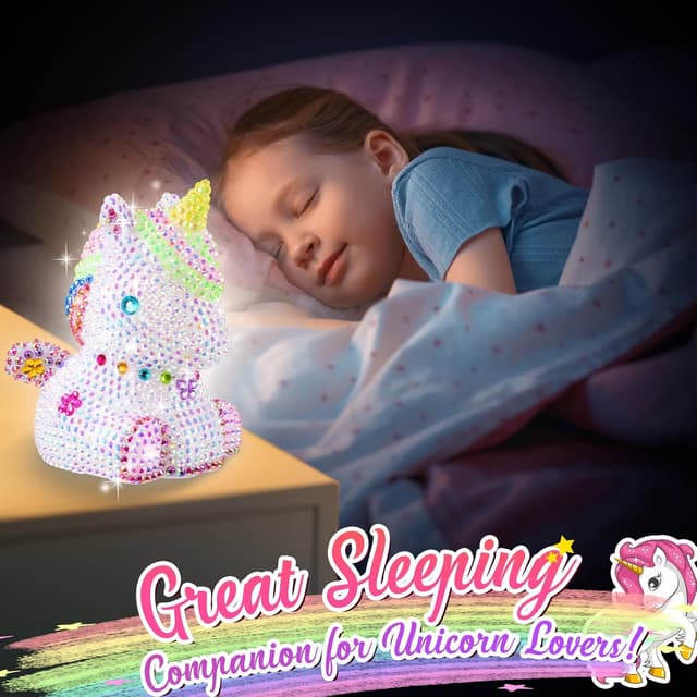 Thumbnail 2 de HappyGoLucky Set luci Unicorno 4D Diamond Painting