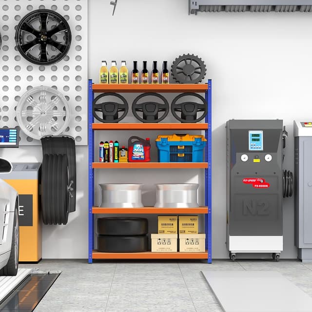 Thumbnail 3 de Yaheetech estantería galvanizada 2 uds 180x60x120cm