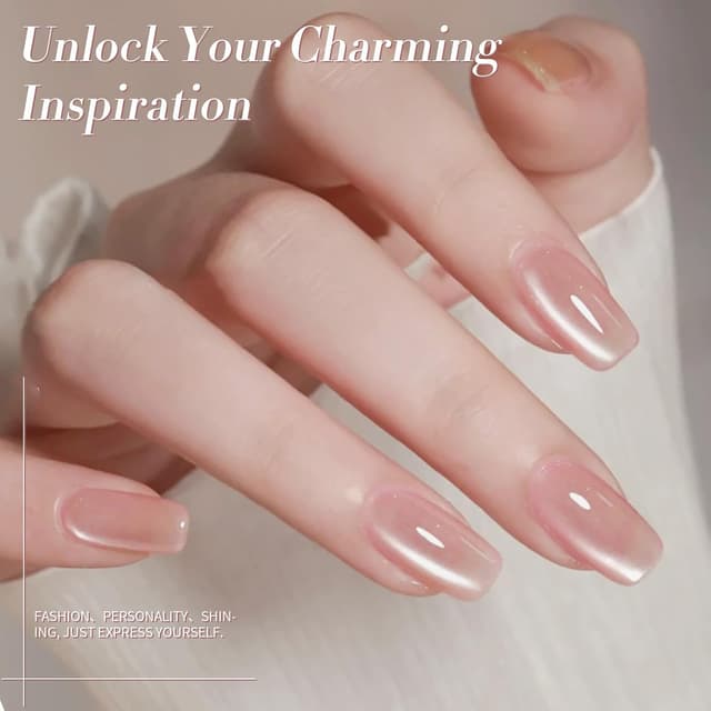 Thumbnail 2 de Born Pretty Jelly Nude Rosa UV Nagellack 4er-Set 💅