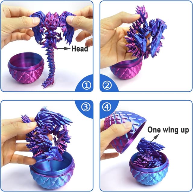 Thumbnail 6 de DUOCIYUAN 3D Drachenei im Ei