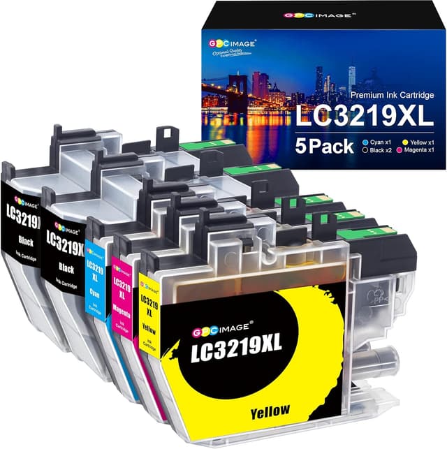 Detalle de GPC Image LC3219XL Ink Cartridges 5-Pack for Brother