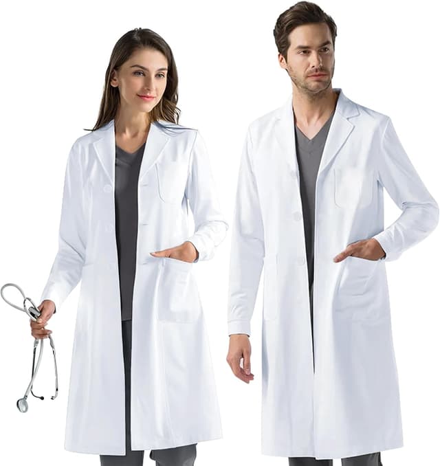 Imagen de AUYAO Weißer Laborkittel Damen Herren 🥼 en OfertitasTOP