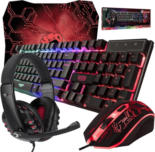 Imagen de Hornet RX-250 4 in 1 Gaming Keyboard, Mouse, Pad & Headset en OfertitasTOP