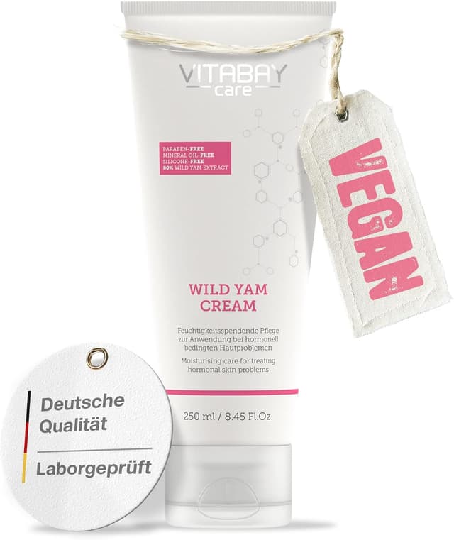 Imagen de Vitabay Wild Yams Creme 250 ml – 80% Yamswurzel-Extrakt en OfertitasTOP