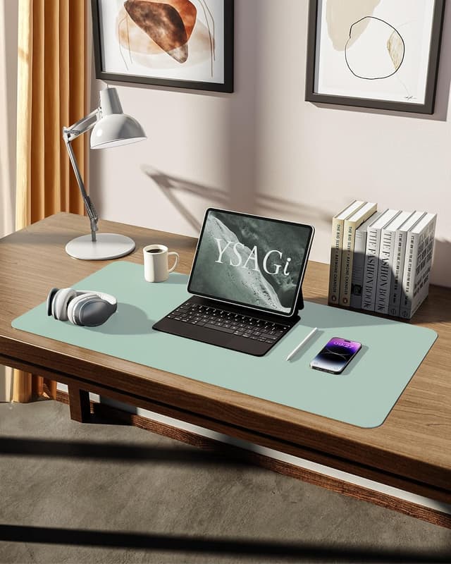 Detalle de YSAGi Schreibtischunterlage 80x40 cm Leder