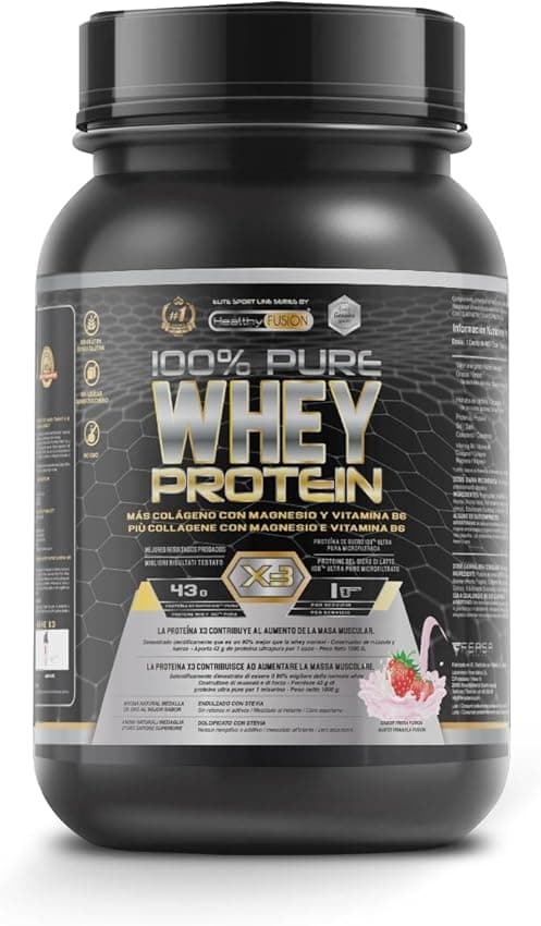 Imagen de Healthy Fusion Whey Protein 1000g — Proteína con colágeno y magnesio 🍽 en OfertitasTOP