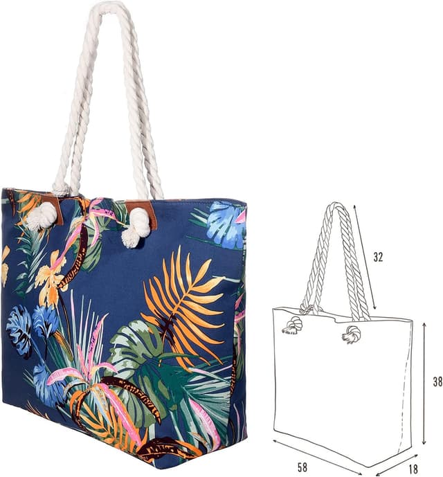 Detalle 2 de Borsa da spiaggia MASADA 58 x 38 cm