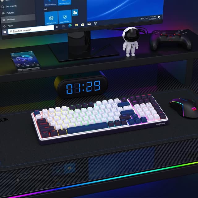 Thumbnail 6 de Redragon K744 Pro clavier de jeu sans fil RVB 99 touches mécanique (3 modes) à prises remplaçables à chaud