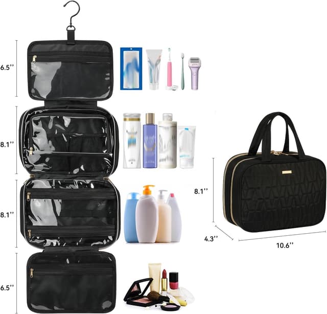 Thumbnail 2 de Voova Travel Toiletry Bag Black