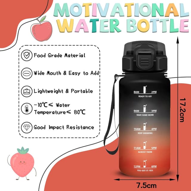 Detalle de Borraccia bambini 500 ml Mujigaga con cannuccia