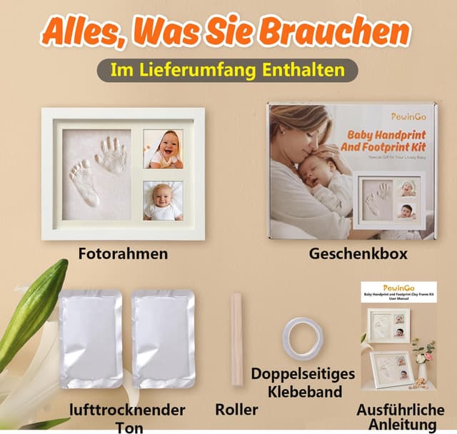 Thumbnail 6 de PewinGo Baby Handabdruck Set 1 Rahmen