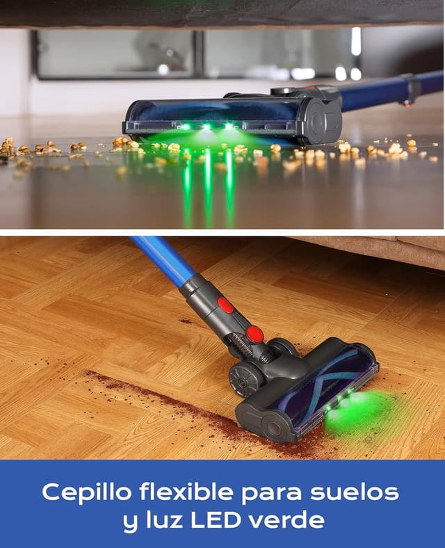 Detalle 2 de Ivormentico Aspiradora sin Cable 40KPA, 50Mins, Potente y Versátil 🧹