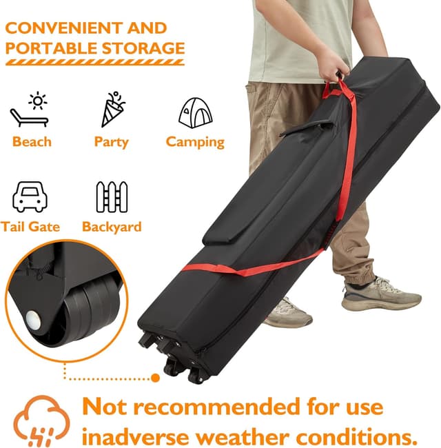 Detalle de BONTEC Gazebo 3x3 pieghevole impermeabile