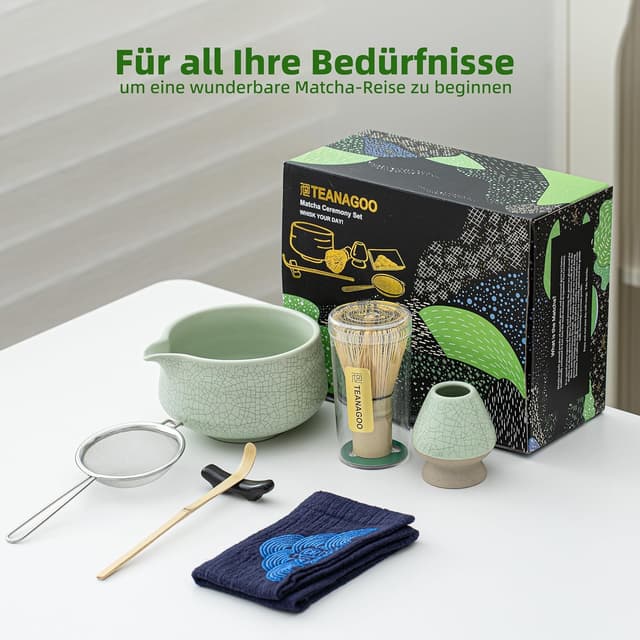 Detalle 1 de TEANAGOO Matcha Set 7-teilig für Zeremonie