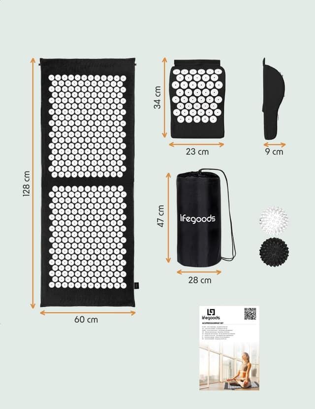 Thumbnail 6 de LifeGoods Akupressurmatte XL mit Kissen