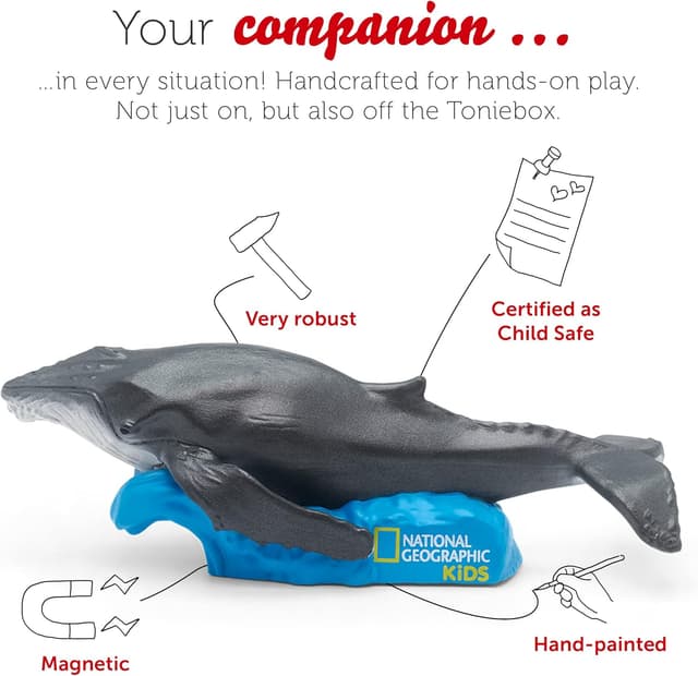 Detalle de Tonies National Geographic Whale Audio Character for Toniebox (National Geographic Kids Audiobooks)