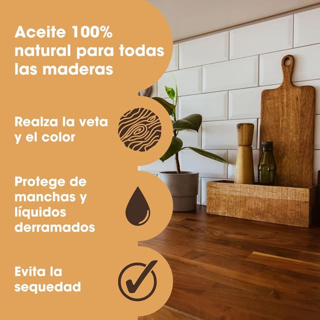 Thumbnail 1 de Furniture Clinic Aceite de tung 500 ml para madera 🪵