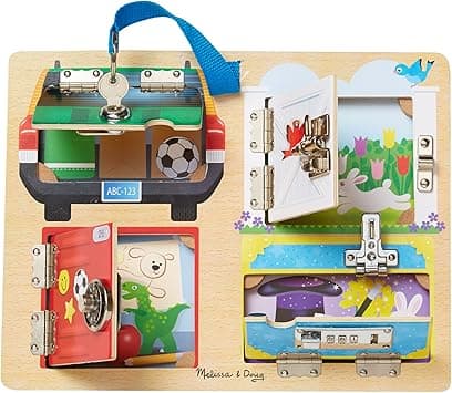 Detalle de Melissa & Doug Juego con Cerraduras de Madera 🗝