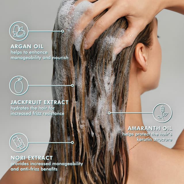 Detalle de Shampoo Frizz Control Moroccanoil: controllo del crespo e dei capelli ribelli