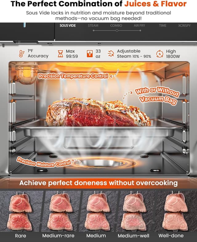Thumbnail 4 de Nuwave Combi Steam Oven 120 presets