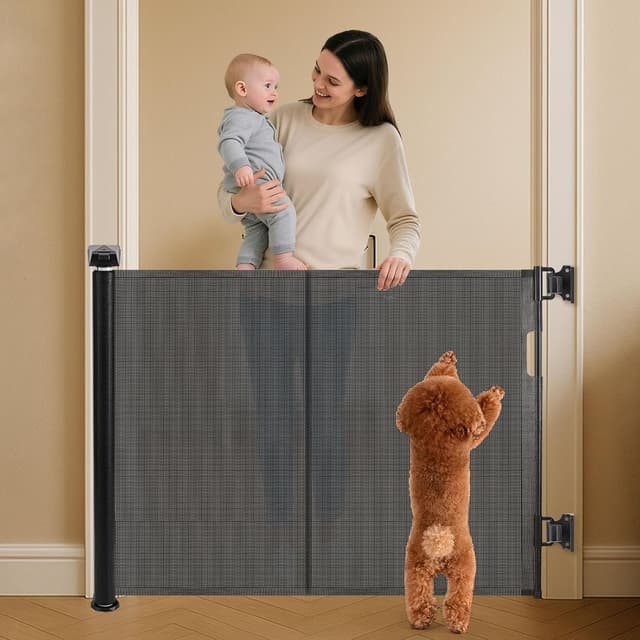 Thumbnail 5 de Retractable Stair Gate 150 cm, 86 cm tall 🚪